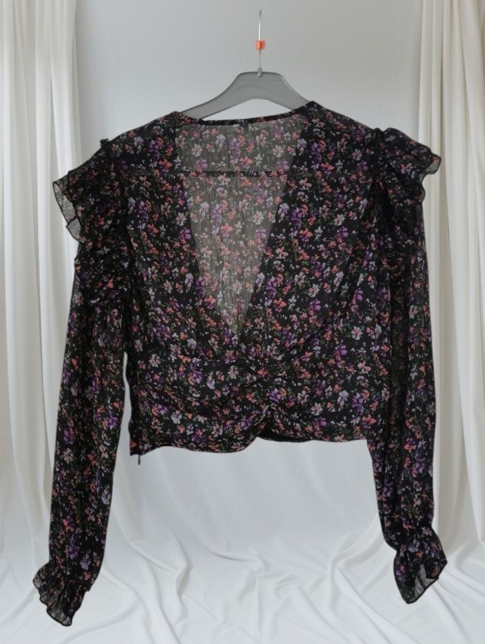 💜🤍 Jolie Blouse Courte Shein 💜🤍