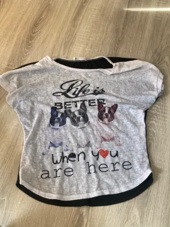 T-shirt motif chien