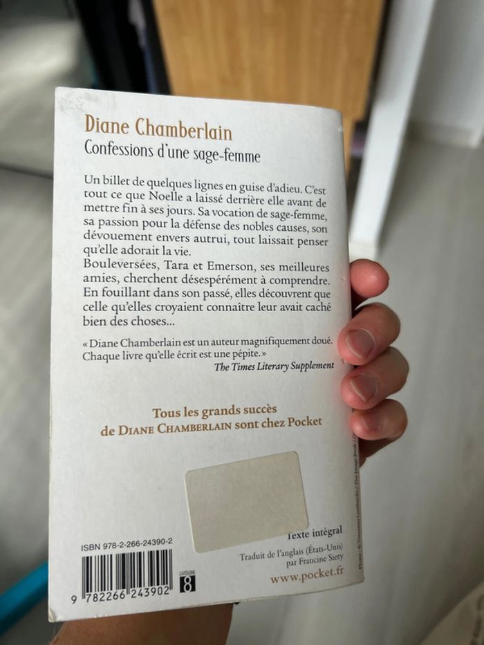 Livre « confessions d’une sage-femme » Diane Chamberlain - photo numéro 2