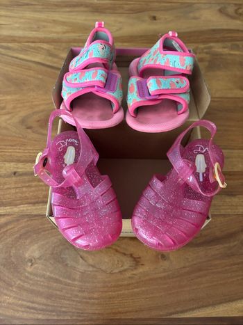 Lot de 2 sandales rose (plage)
