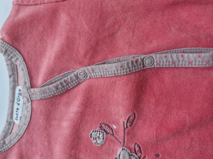 Pyjama dors-bien grenouillère bébé fille 3 mois 60 cm Sucre D'Orge Rose - photo numéro 6