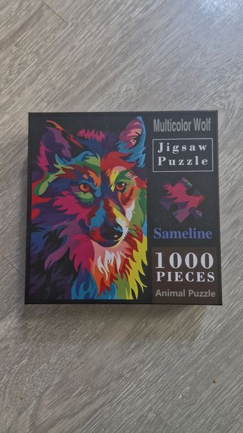Le loup multicouleur Puzzle 1000 pièces Sameline 