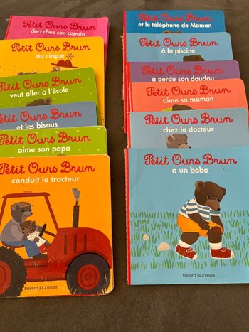 Lot 12 livres petit ours brun 