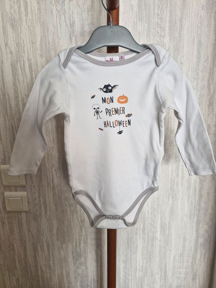 Ensemble bébé 24 mois Pommette Coton Body manches longues bonnet - photo numéro 2