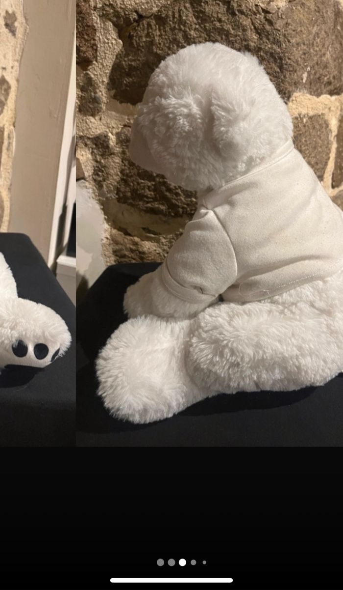 Peluche Ours Blanc Marionnaud Paris Ours chic Ines de La Fressauge Collection - photo numéro 9