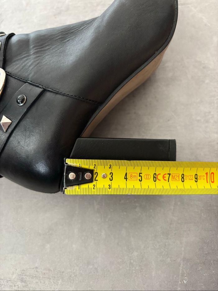Bottines André cuir - taille 38 - photo numéro 7