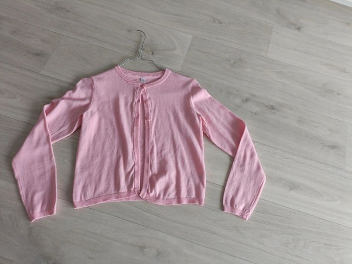 Gilet rose enfant fille