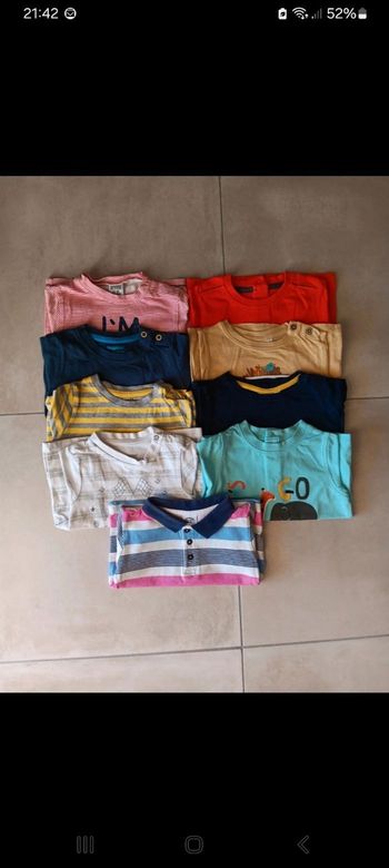 Lot tee-shirts été 12 mois