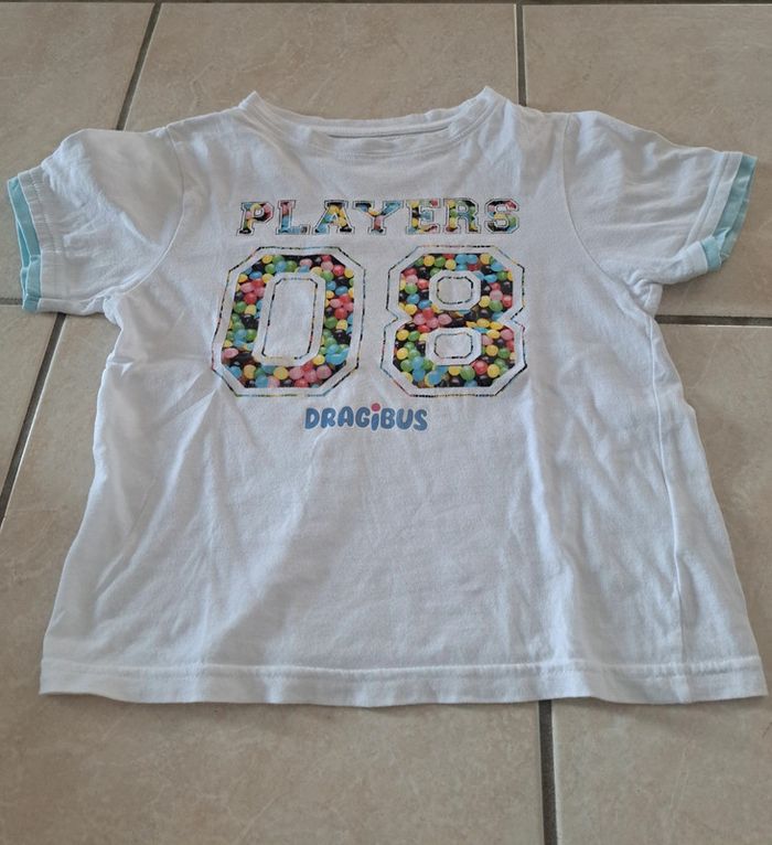 Tee-shirt manches courtes blanc 6 ans 👧 Haribo