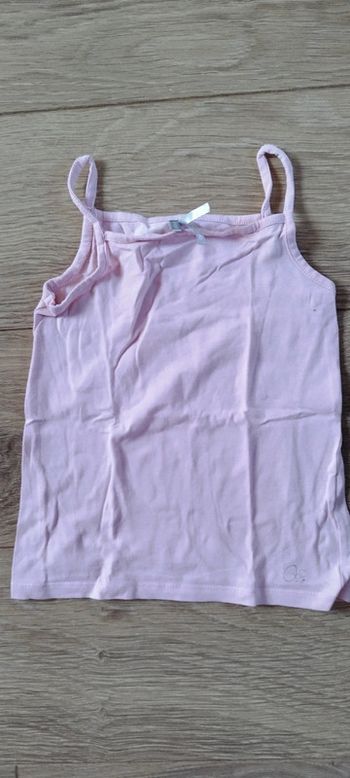 T-shirt fines bretelles rose pâle Orchestra - 5 ans