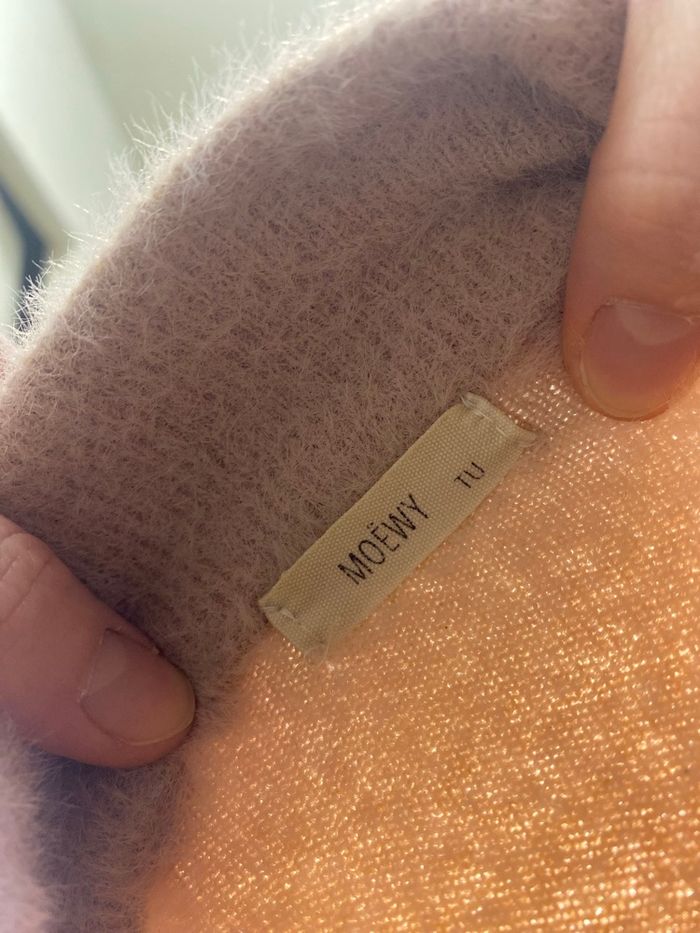 Joli pull tout doux rose pâle taille unique moewy - photo numéro 4