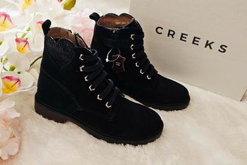 Bottes Bottines Cuir Zip Creeks T29