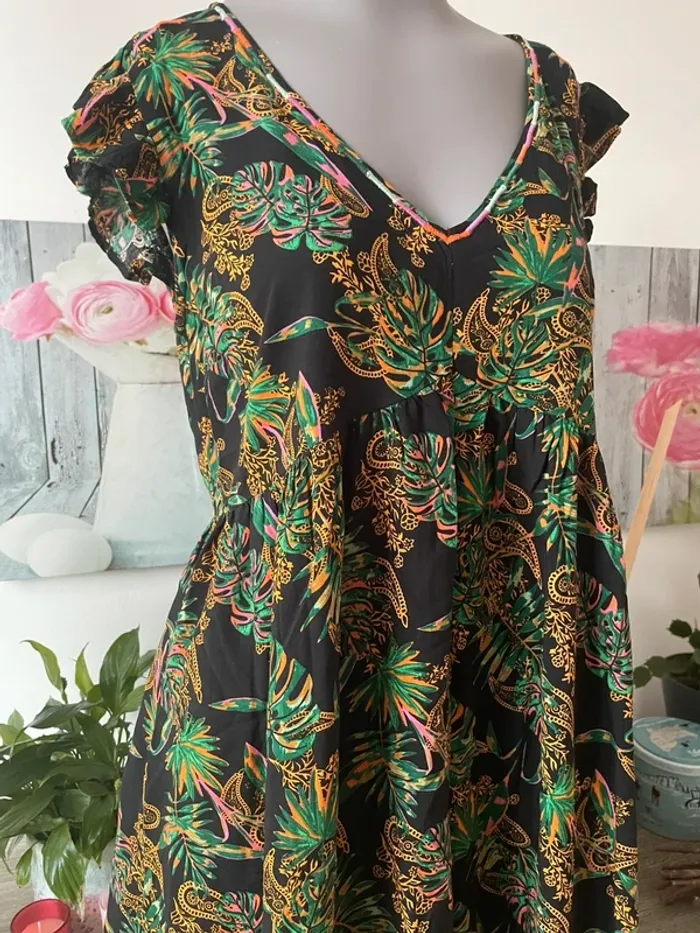 Superbe robe longue d’été en 38 de la boutique Grain de Malice excellent état - photo numéro 5