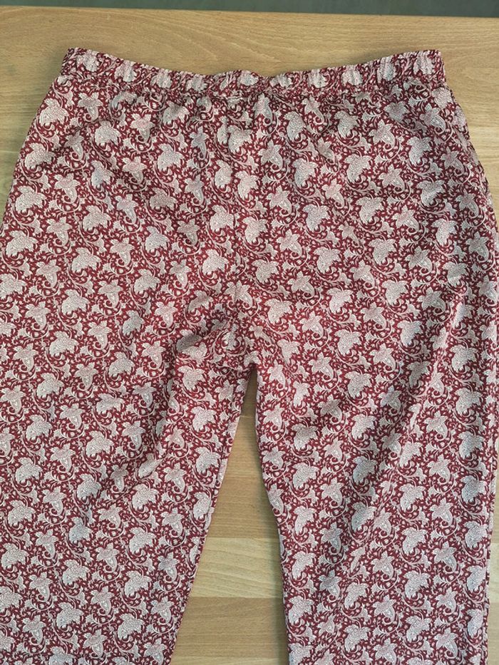 Pantalon bas de pyjama femme Etam rouge M - photo numéro 4