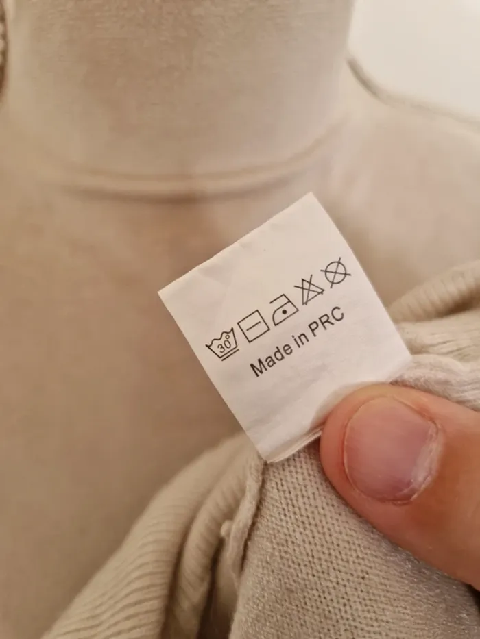 Robe pull ailes dans le dos beige enzoria - photo numéro 7