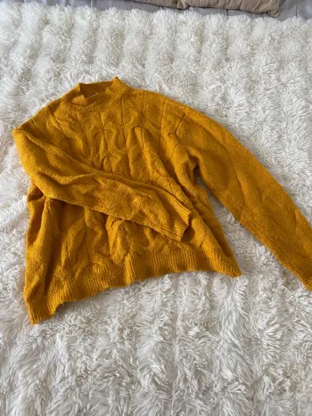 Pull jaune moutarde Jennyfer taille S
