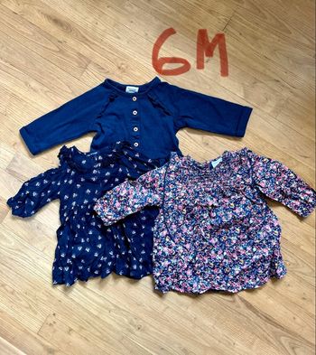 Lot 3 robes 6 mois