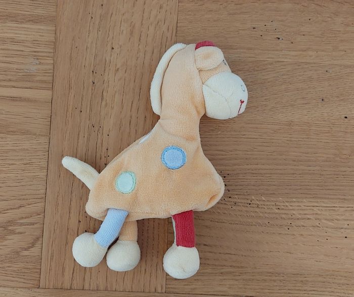 Doudou girafe mouchoir - Cajou Sucre d'Orge - photo numéro 6