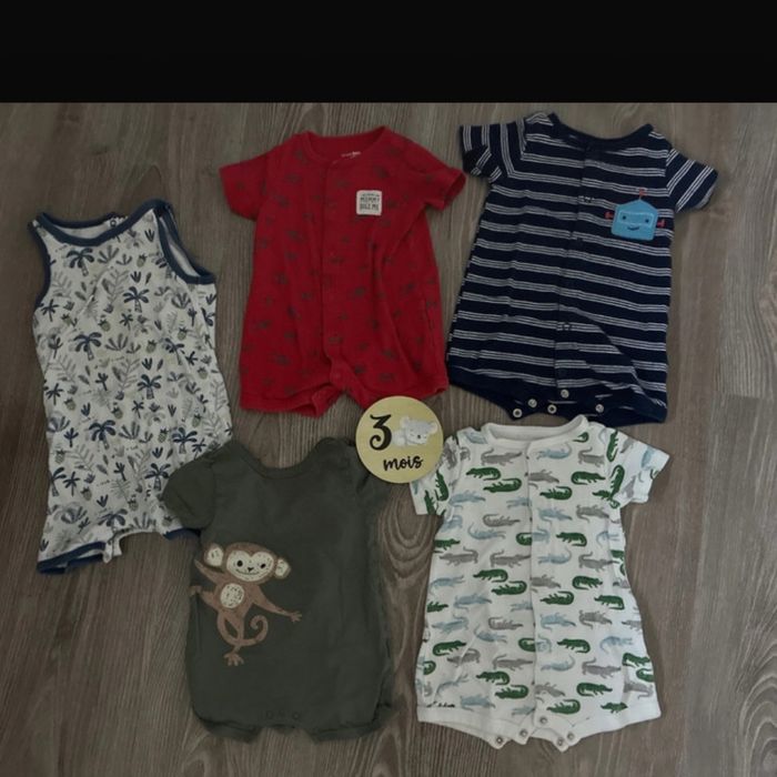 Lot de salopettes bébé 3 mois