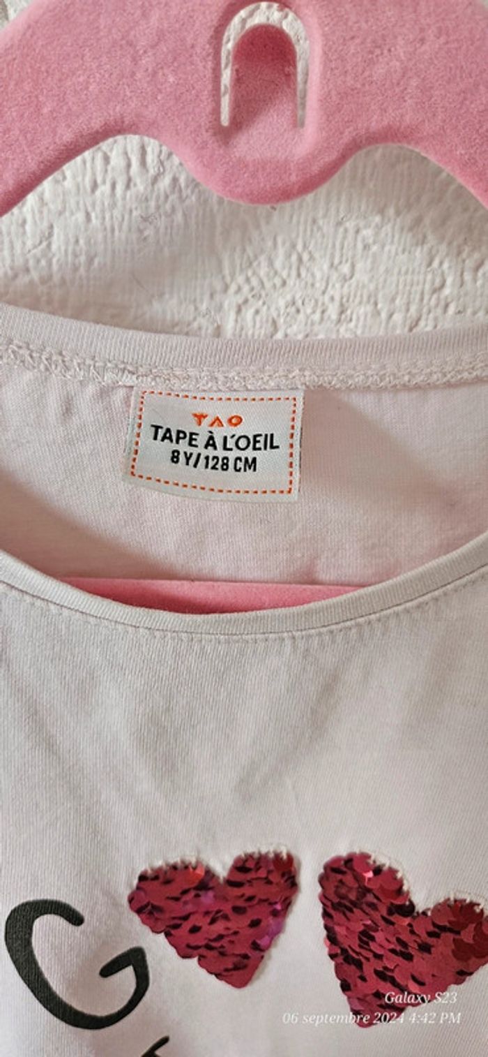 Tee-shirt manches longues sequins réversibles 8A tao - photo numéro 5