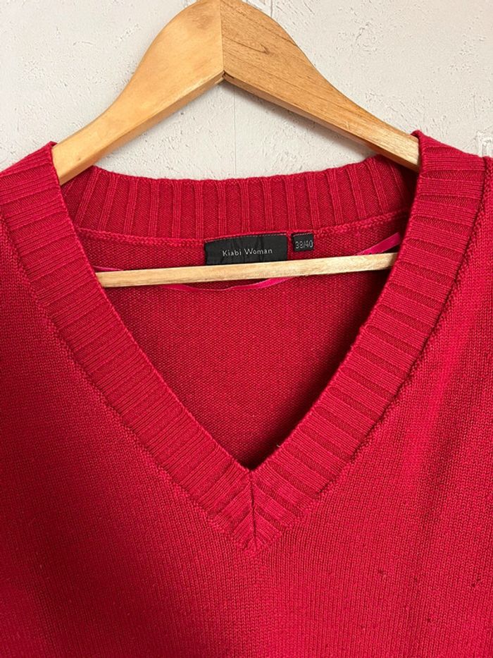 Pull rouge de chez Kiabi - photo numéro 5
