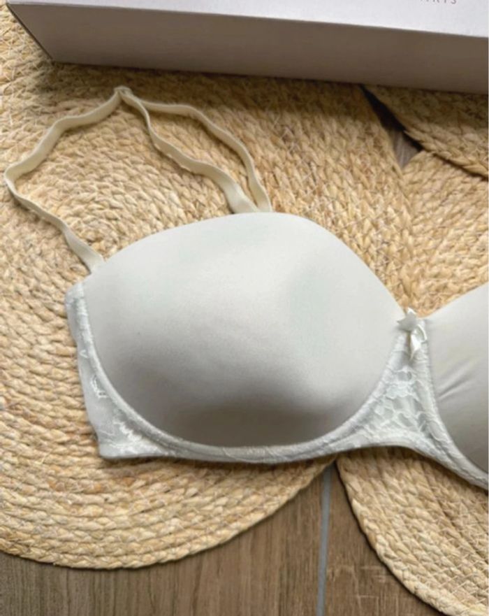 Soutien-gorge ivoire Pronuptia Paris - T95D - photo numéro 2