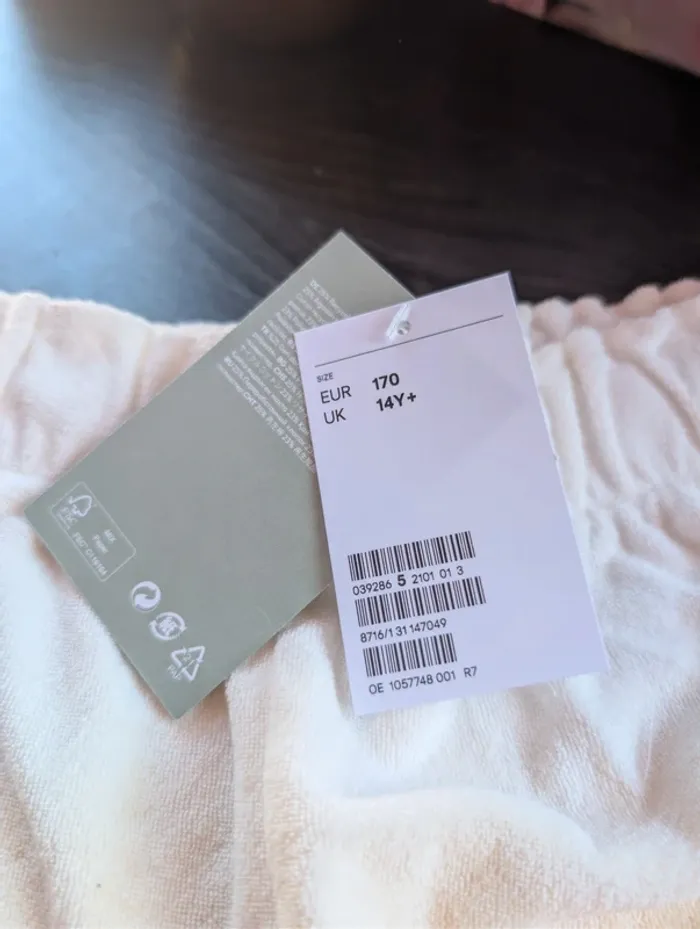 Short dip and dye - Orange et blanc - H&M. 15 ans - photo numéro 5