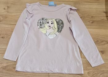 T-shirt à manches longues fille "Reine des Neiges" - Taille 6 ans