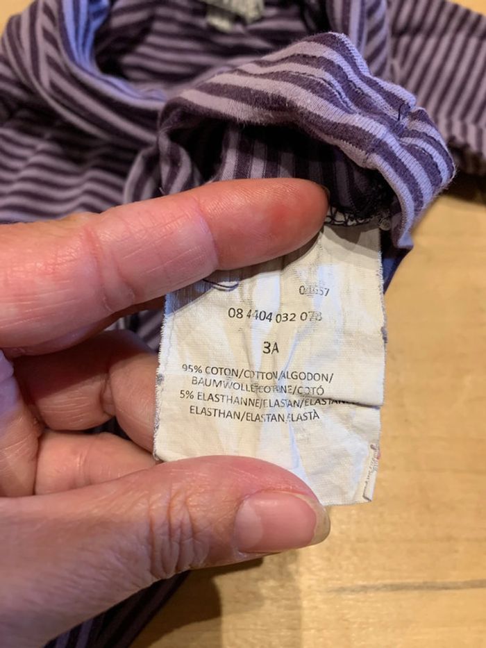 Tee-shirt manche longue avec col roulé 3 ans - photo numéro 6