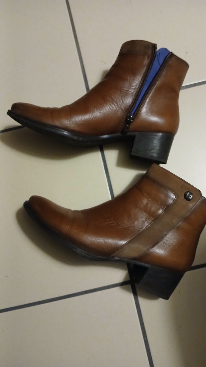 Bottines  en cuir - photo numéro 2