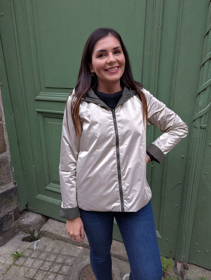 Parka courte réversible Bergen kaki/or
Taille L - photo numéro 4