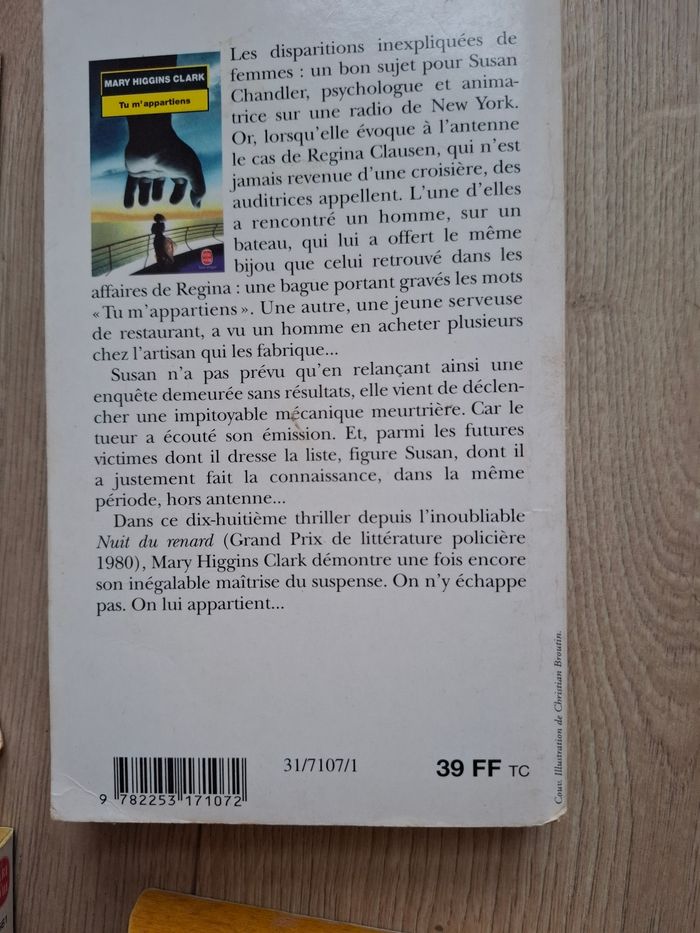Lot de 7 thrillers de Mary Higgins Clark en bon état - photo numéro 4