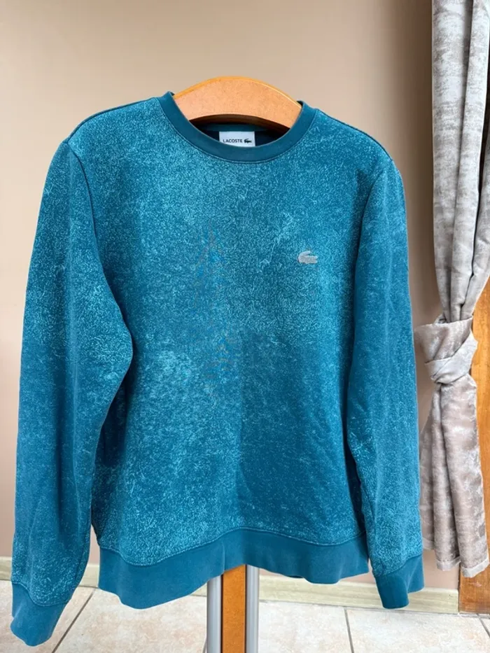 Sweat lacoste bleu - photo numéro 2