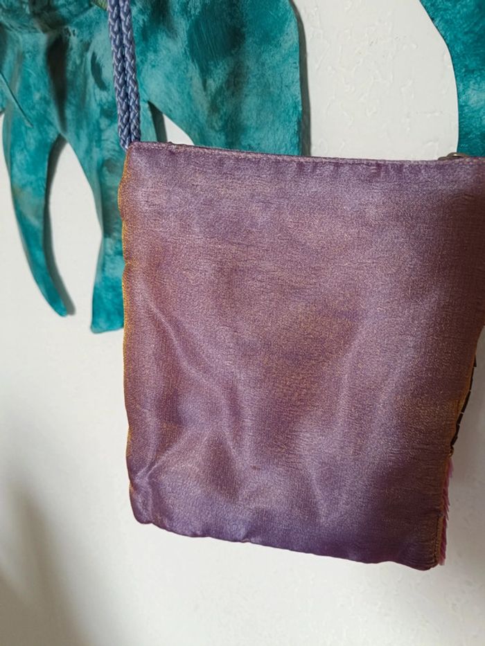 Sac d'été à bandoulière avec sequins - photo numéro 5