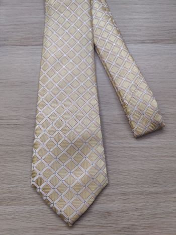 Cravate beige doré 