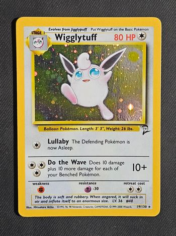 Carte Pokemon Wigglytuff Holo Base Set 2 19/130