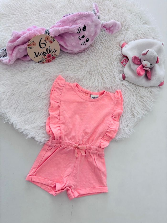 Combi short bébé fille