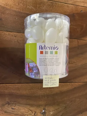 Oeufs de pâques à décorer avec lien de suspension 