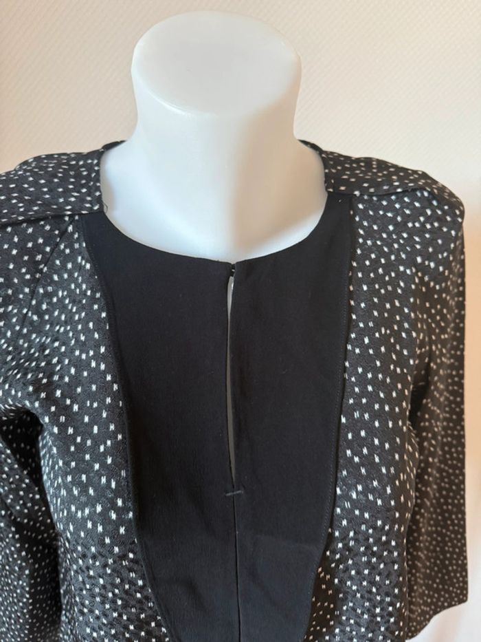 Blouse Sandro noir et blanc neuf taille 36 - photo numéro 3