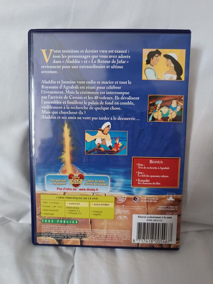 Dvd " Aladdin et le roi des voleurs " - photo numéro 2