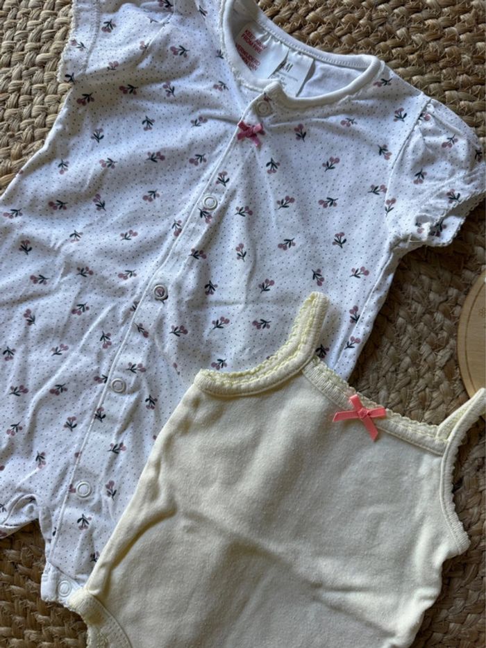 Lot 3 mois fille - pyjashort/body/chausson - photo numéro 2