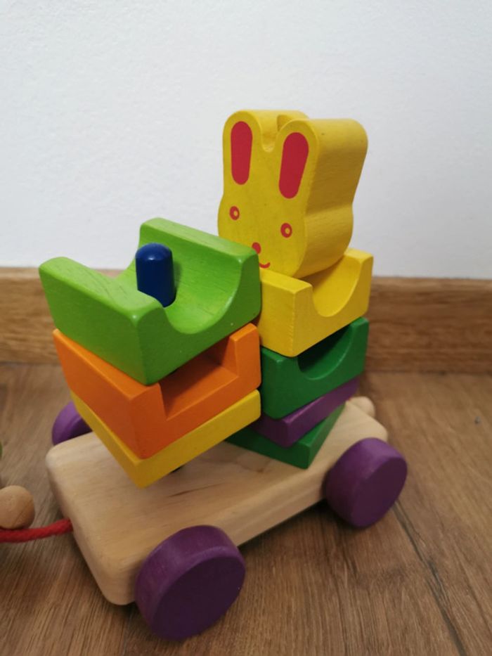 Djeco crea ferm en bois a tirer - photo numéro 2