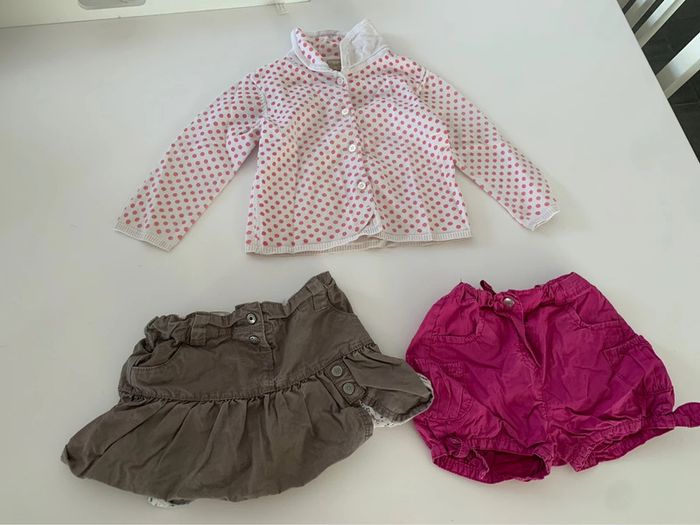 Lot 3 pièces fille été 18 mois