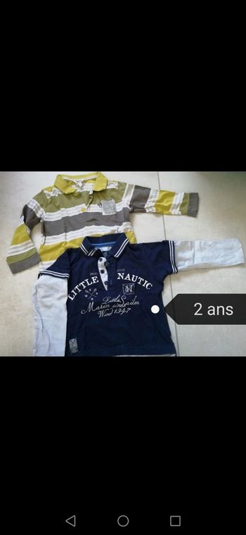 Lot de 2 polos 2 ans