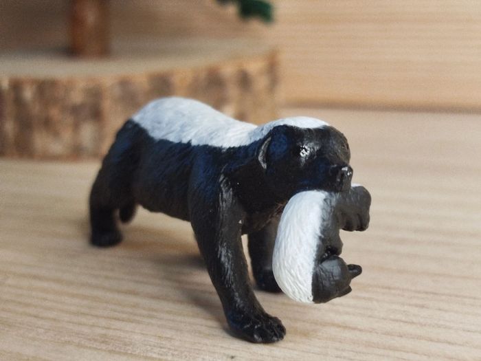 Mojo blaireau et son bébé Figurine animal de la forêt