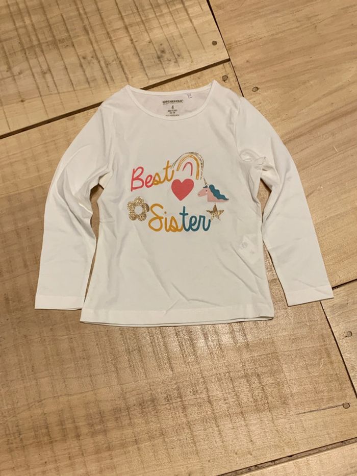 Tee shirt manche longue Neuf 4 ans Orchestra