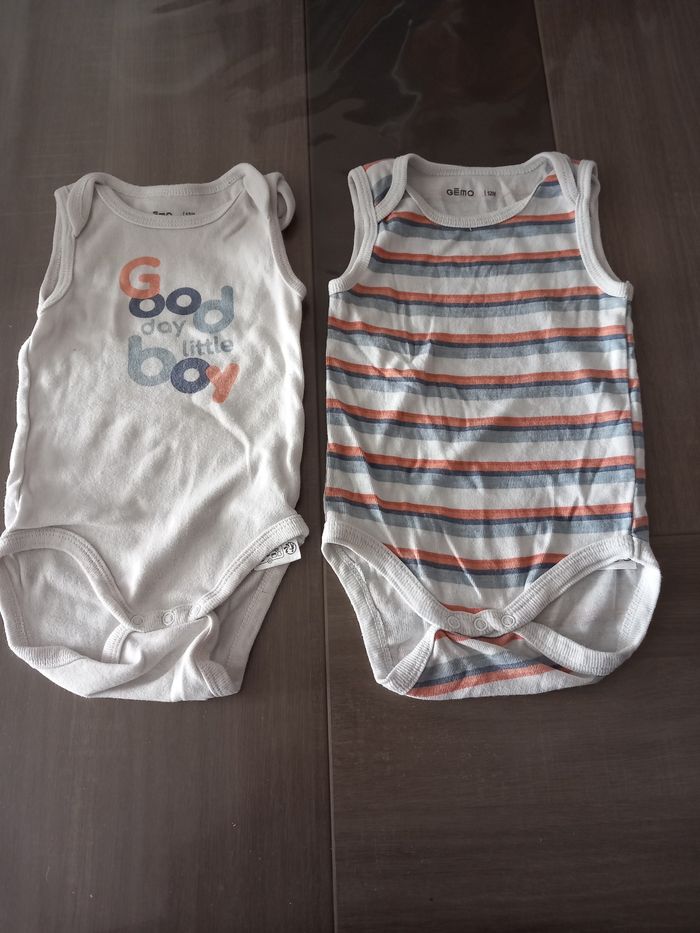 Lot de 2 body 12mois