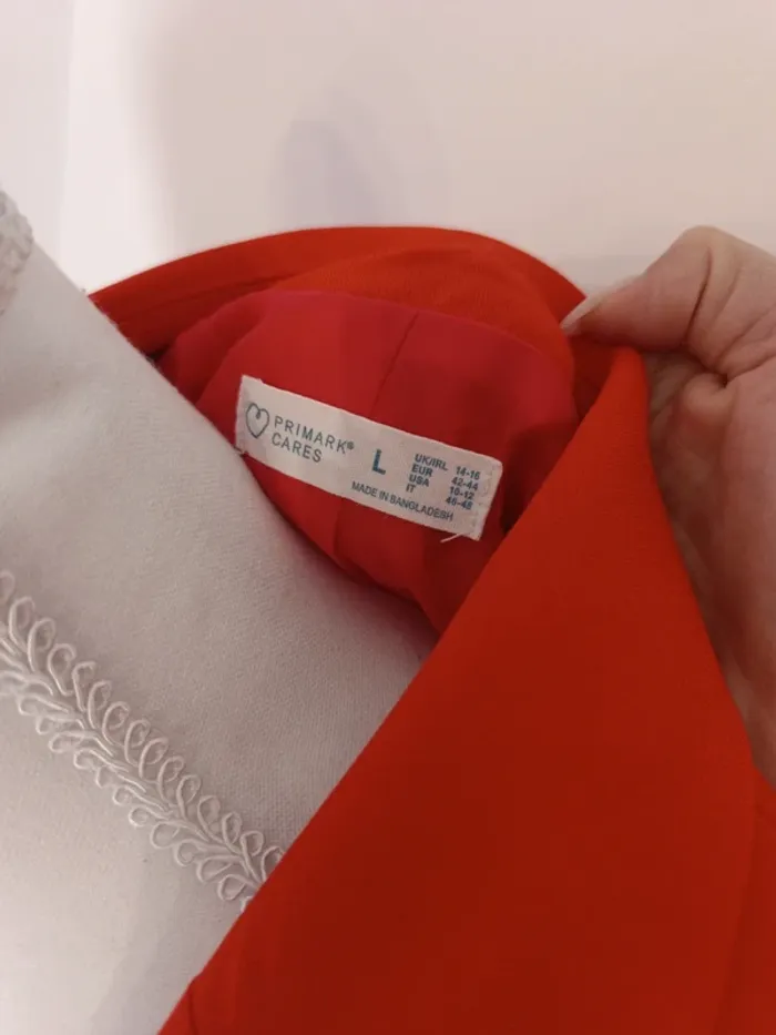 🔥 Blazer rouge Primark – Taille L - photo numéro 4