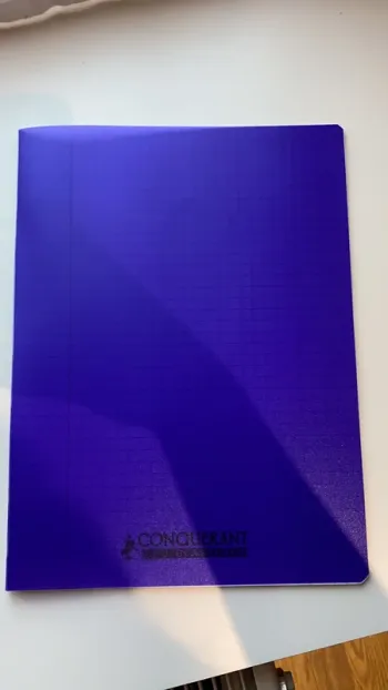 Cahier violet