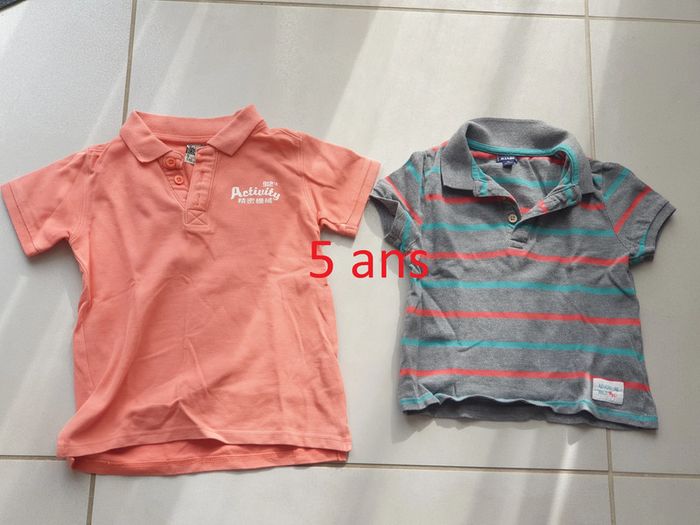 2 t-shirt polo 5 ans n°8